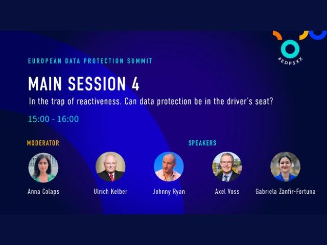 Main Session 4 - In the trap of reactiveness. Can data protection be in the driver’s seat?